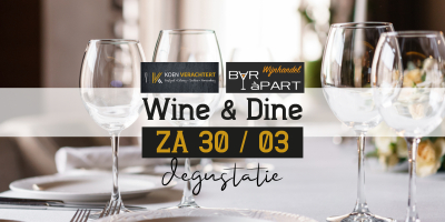 Wine en Dine Degustatie bij Koen Verachtert op za 30 maart 2019